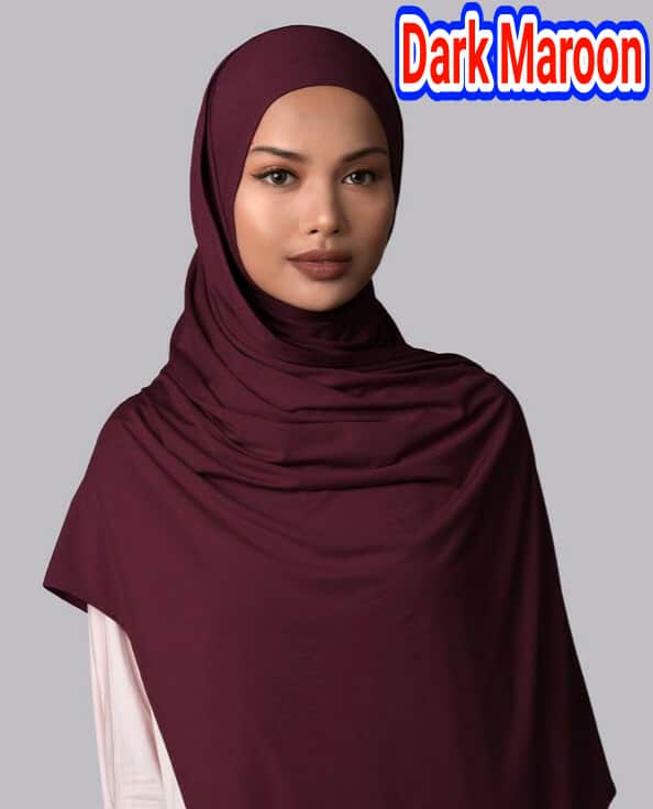 korean jersey fabric hijab
 [ Dark Maroon]