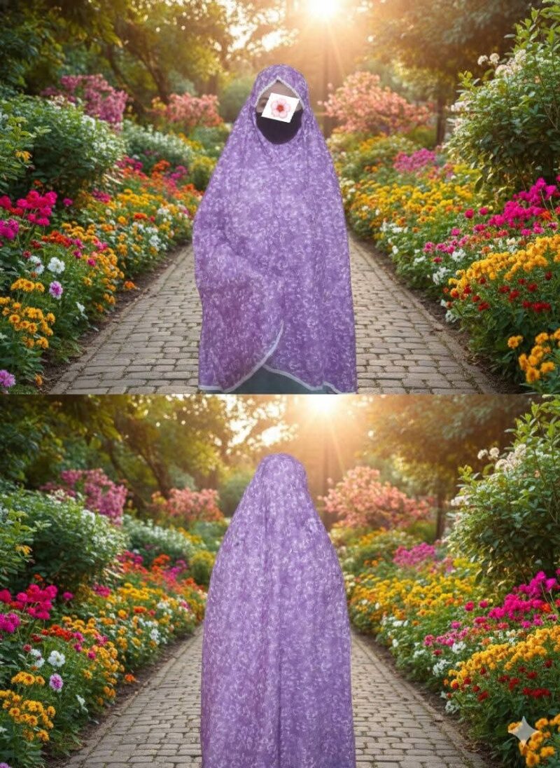 Premium Cotton Salah Hizab [ purple ]