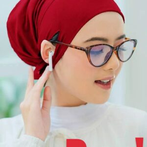 Jersey fabric inner cap [ Red maroon ]