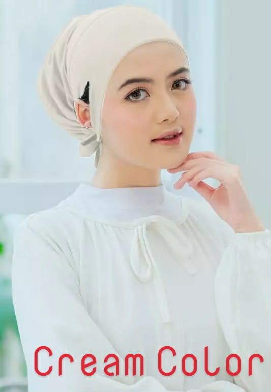 Jersey fabric inner cap [ cream ]