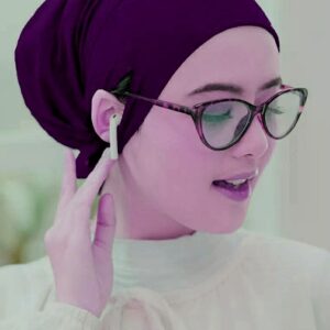 Jersey fabric inner cap [ purple Magenta ]