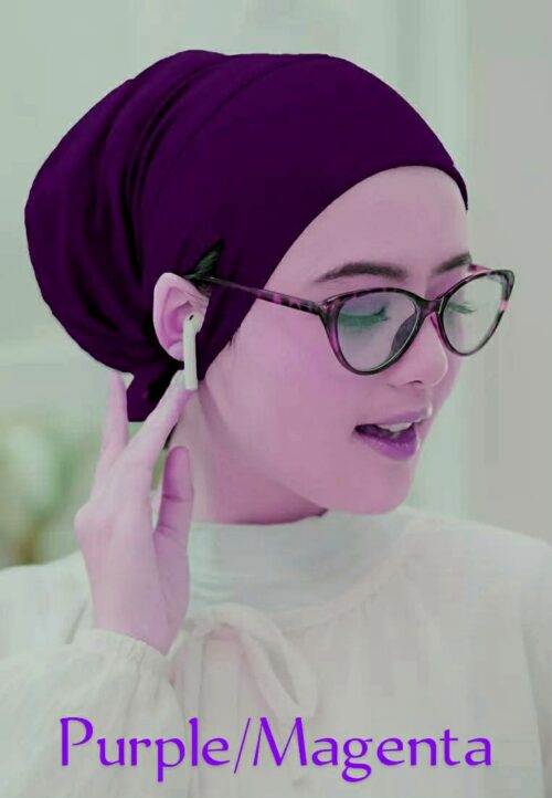 Jersey fabric inner cap [ purple Magenta ]