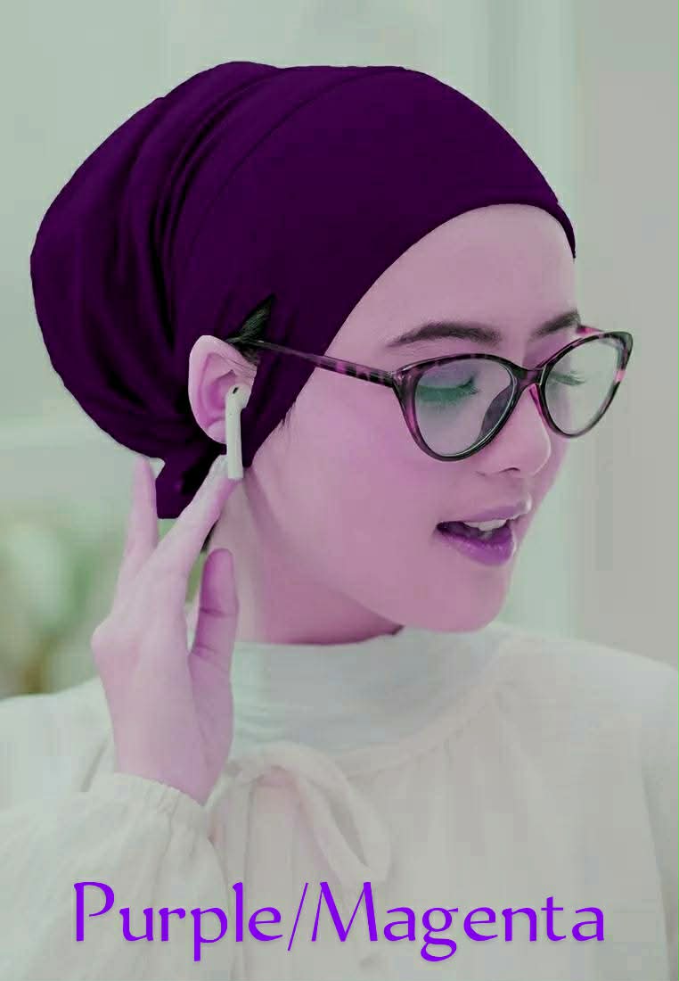 Jersey fabric inner cap [ purple Magenta ]