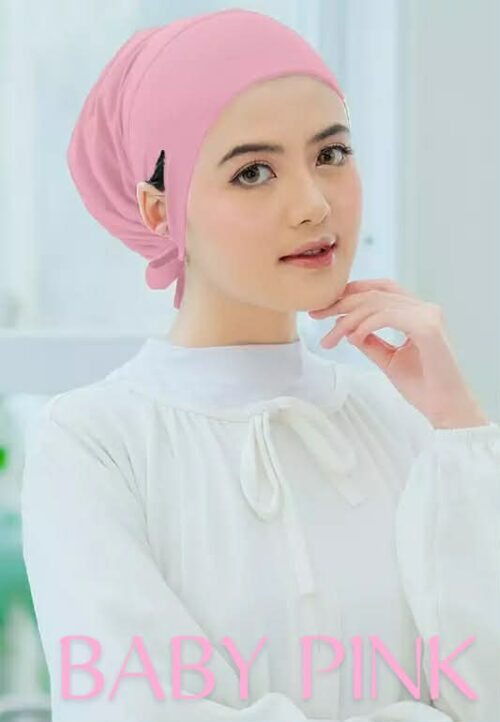 Jersey fabric inner cap [ pink]