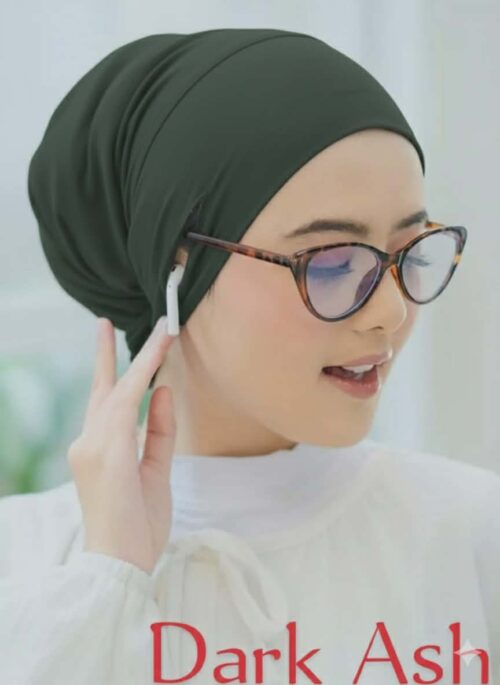 Jersey fabric inner cap  [olive]