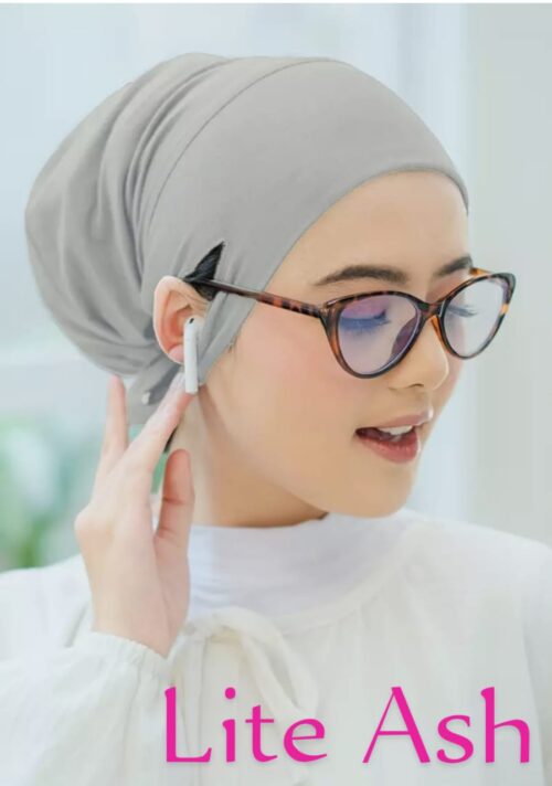Jersey fabric inner cap [light ash]