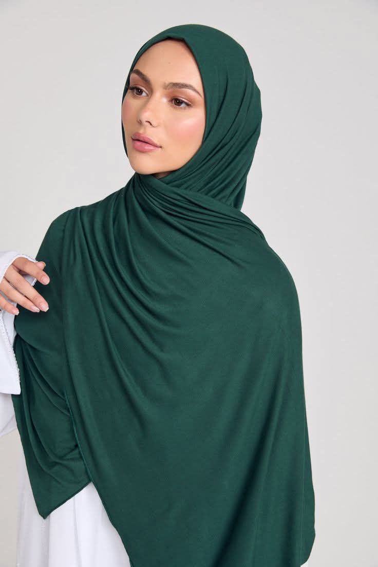 premium Jersey fabric Hijab [ green]