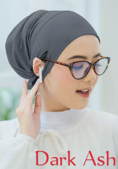Jersey fabric inner cap [ dar ash ]