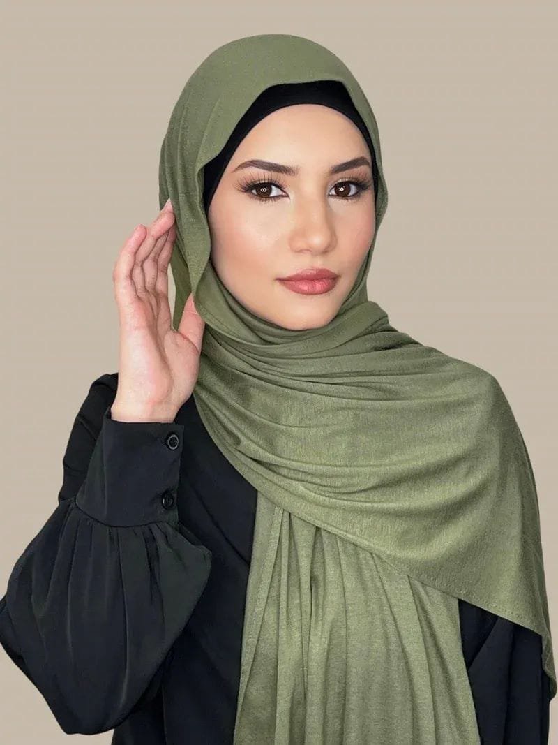 premium jersey hijab 
[Olive]