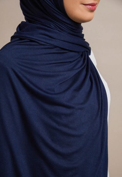 premium jersey hijab 
[ Navy blue ]