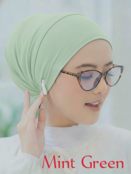Jersey fabric inner cap [mint green ]