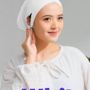 Jersey fabric inner cap [ White]