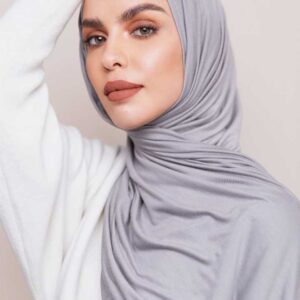 premium Jersey fabric Hijab
 [ light ash]