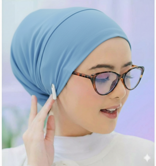 Jersey Fabric Innar Cap
 [ Sky Blue ]