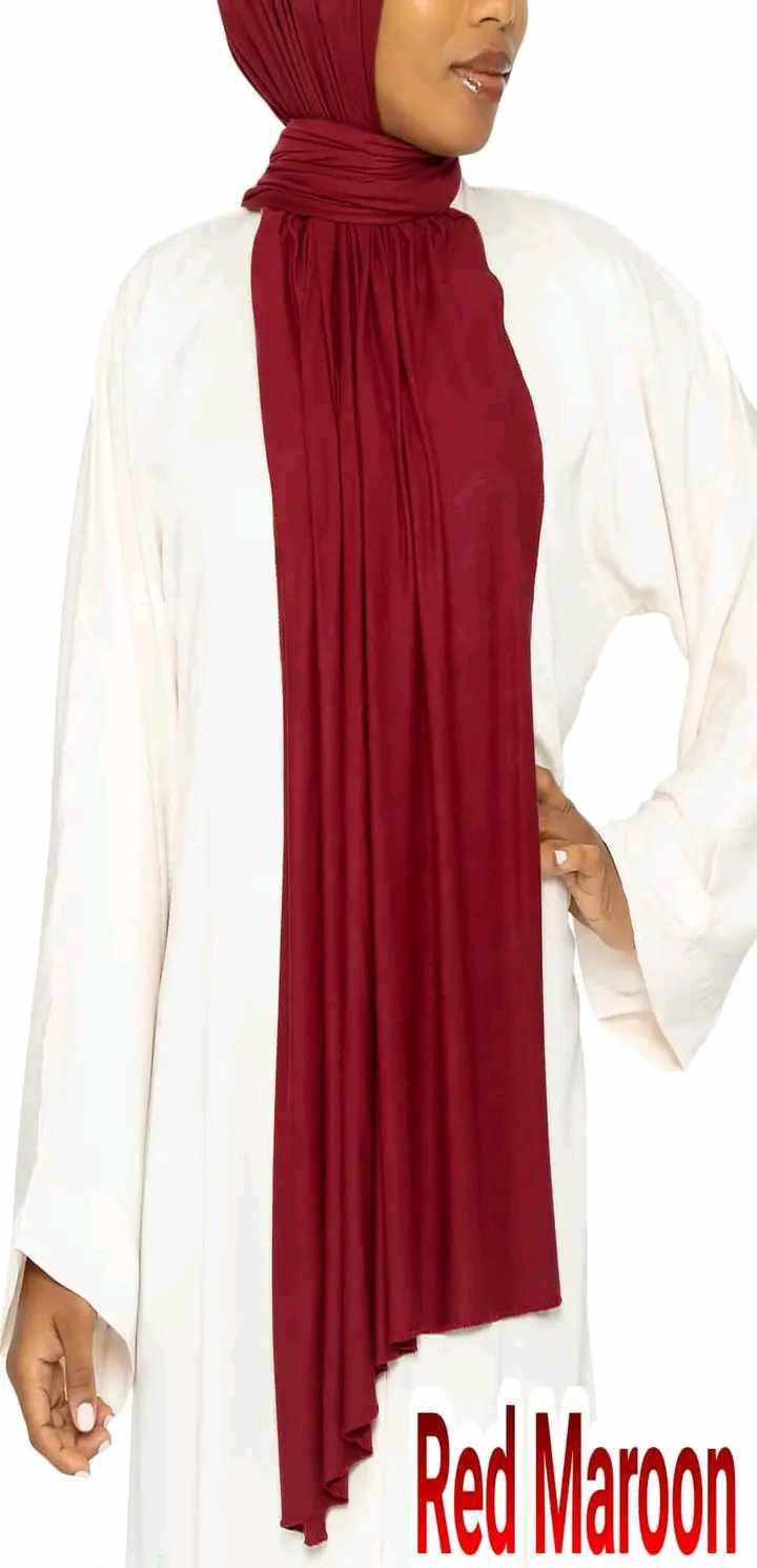 premium jersey hijab 
[ red maroon ]