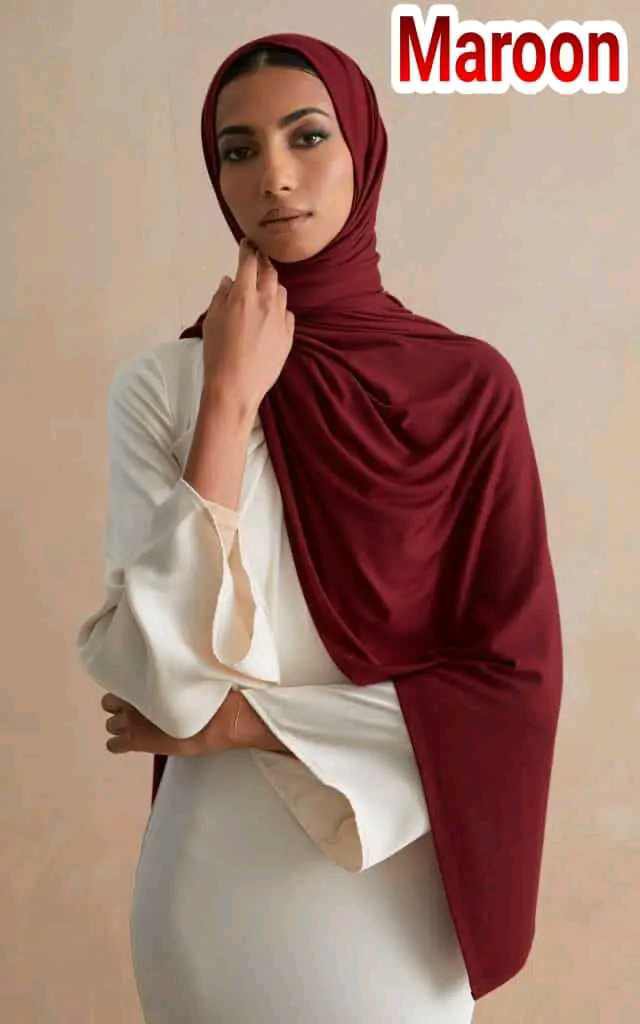 premium jersey hijab 
[ Maroon]