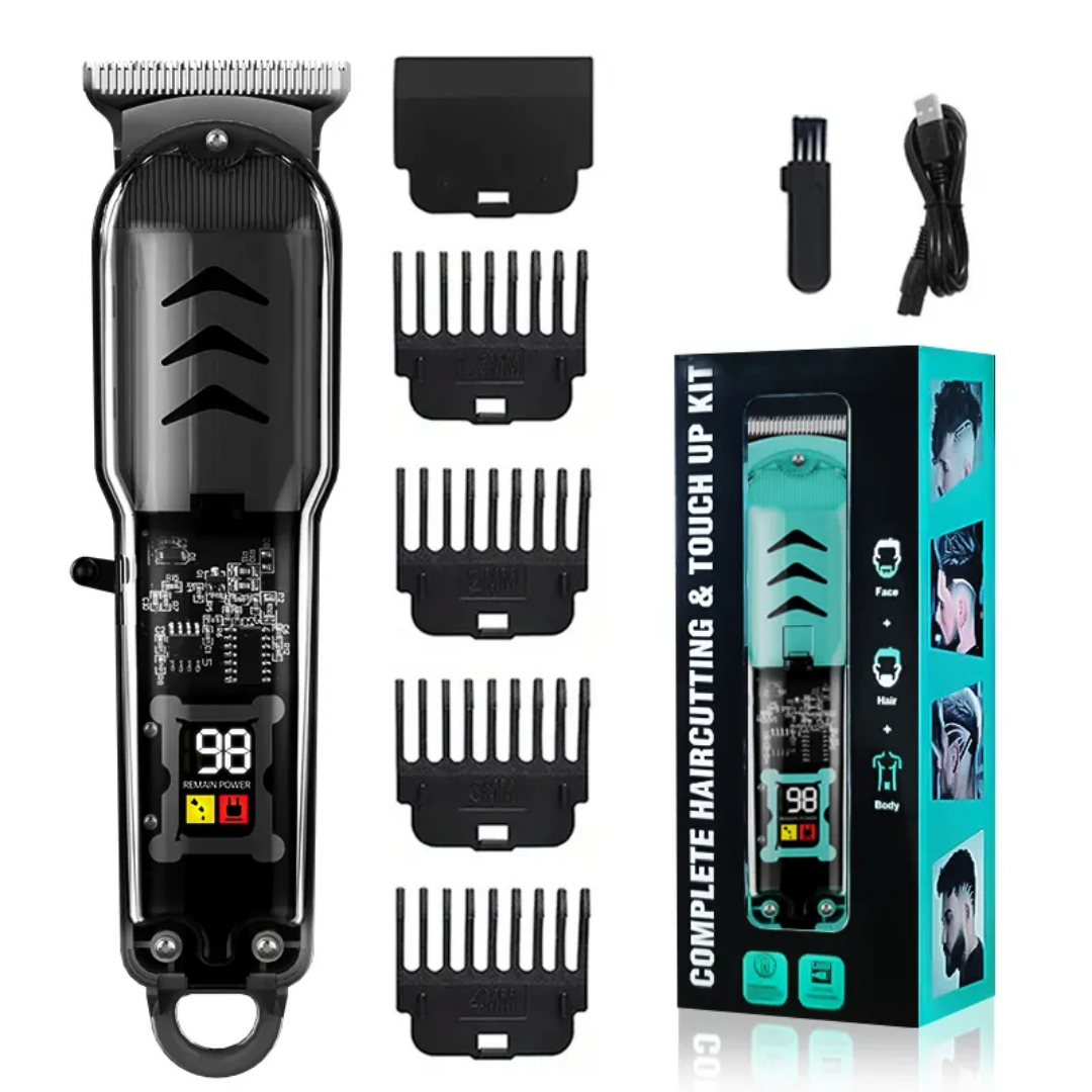 Transparent electric body clipper  [ Black ]