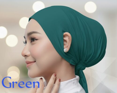 soft Jersey fabric inner cap [ green]